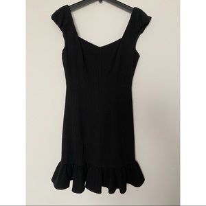 Rebecca Taylor black midi dress